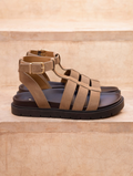NELLIE — Sandales plates en cuir