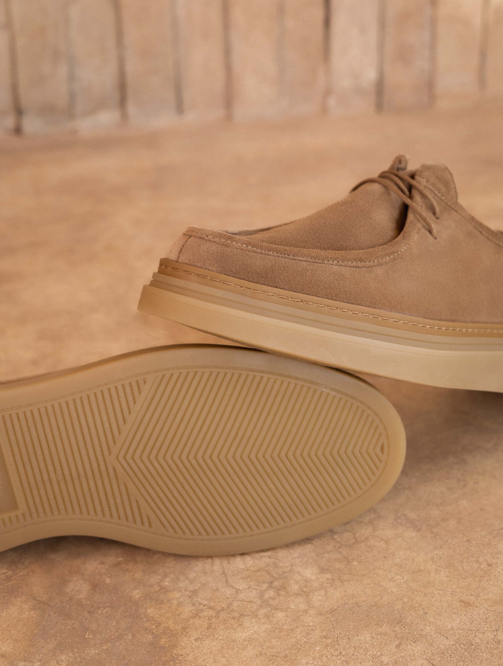 MANNY — Derbies en cuir suédé