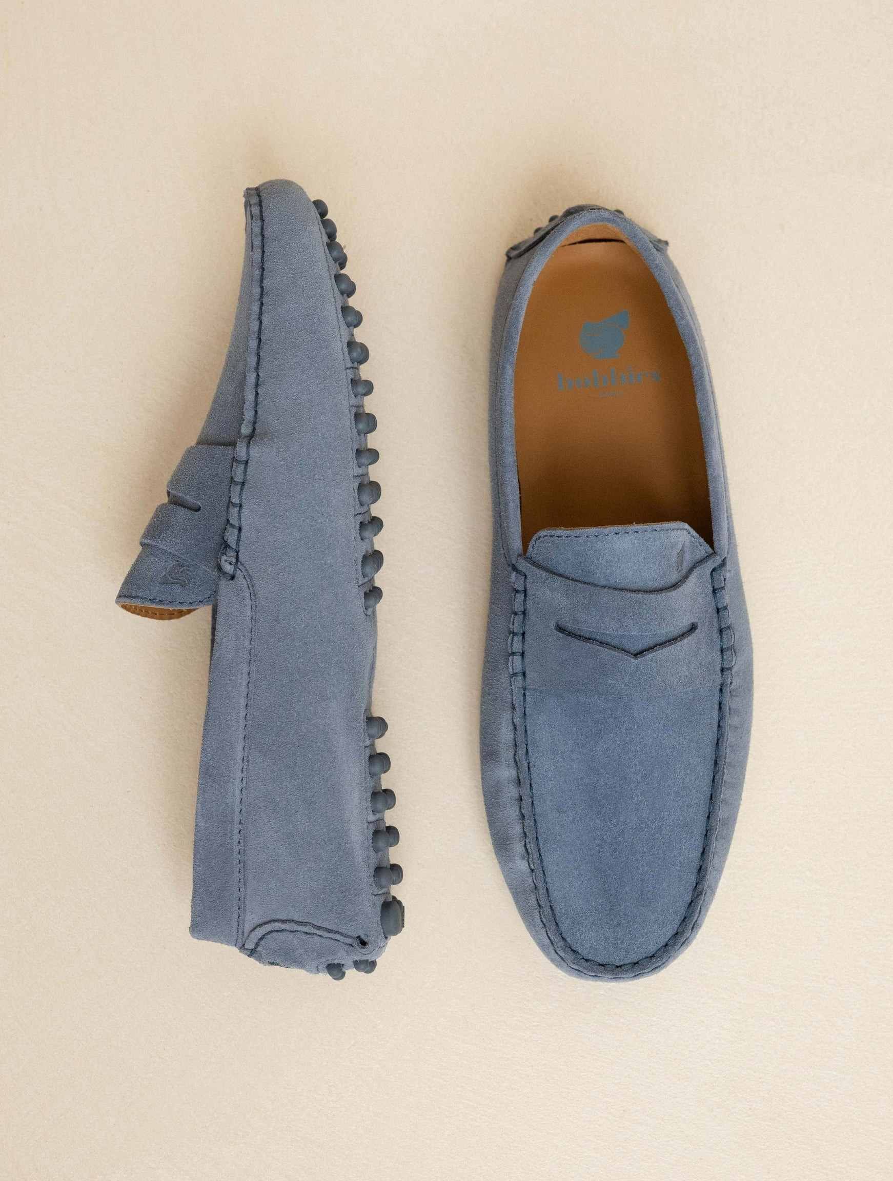 LEWIS — Mocassin driving loafer en cuir suédé