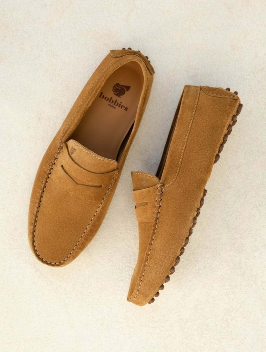 LEWIS — Mocassin driving loafer en cuir suédé