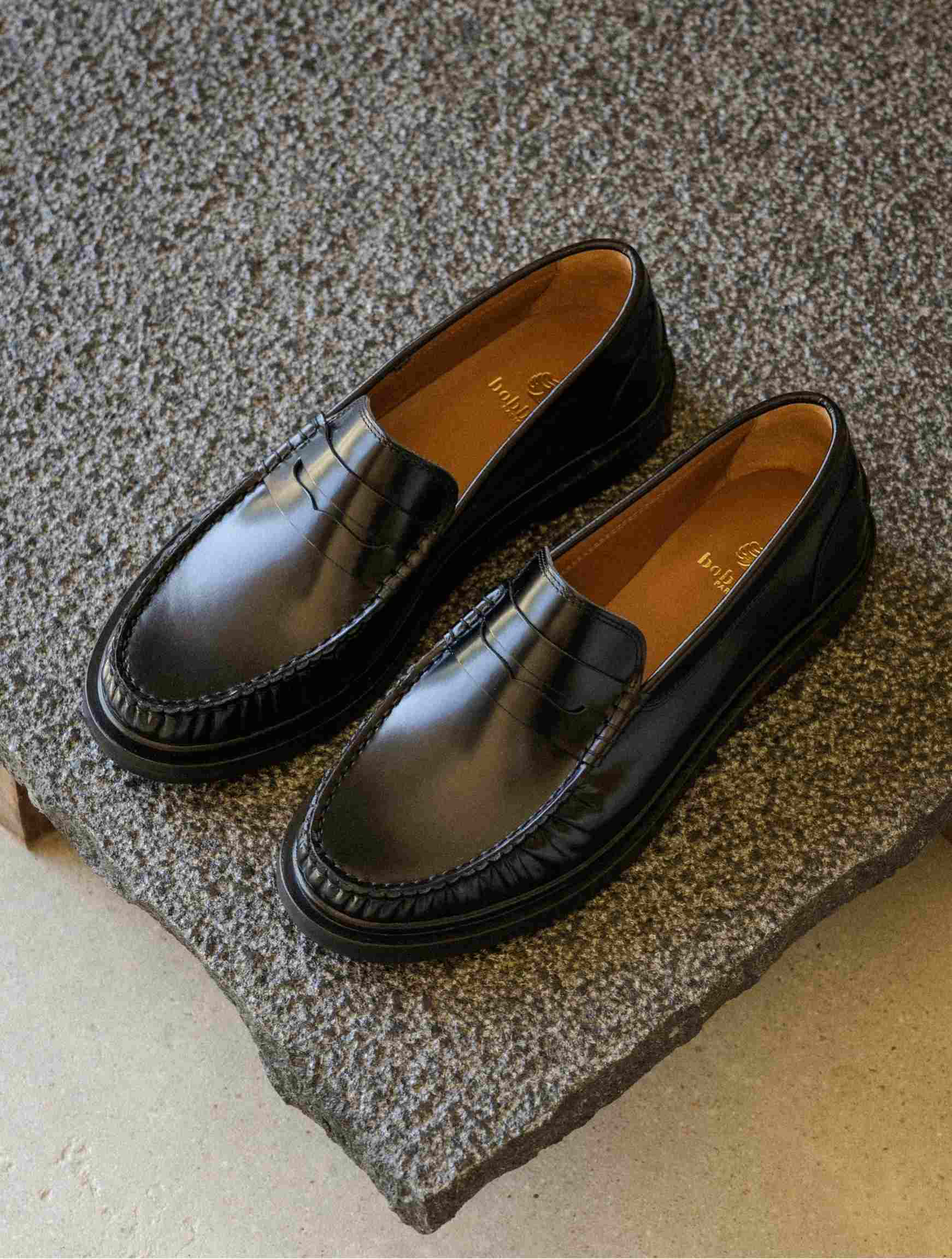 JESSIE — Mocassin en cuir glacé
