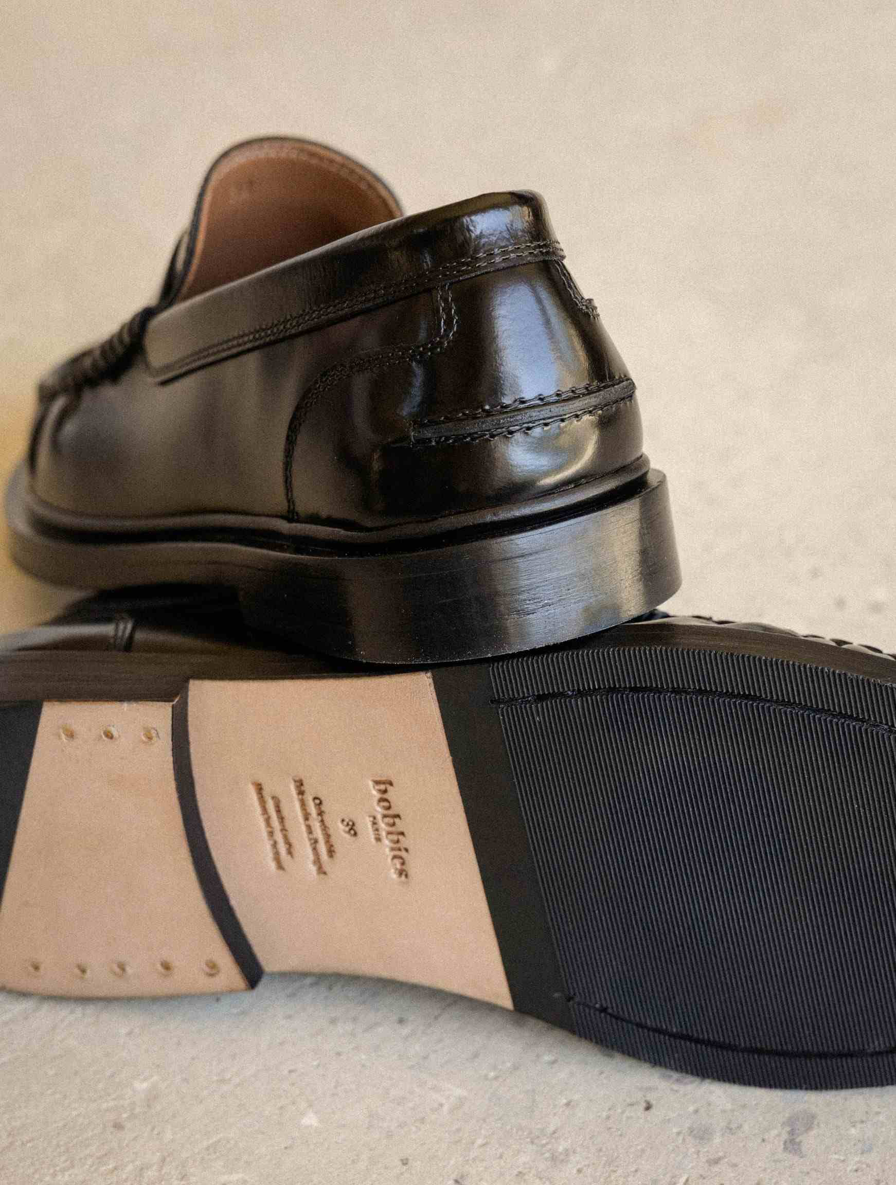 JESSIE — Mocassin en cuir glacé