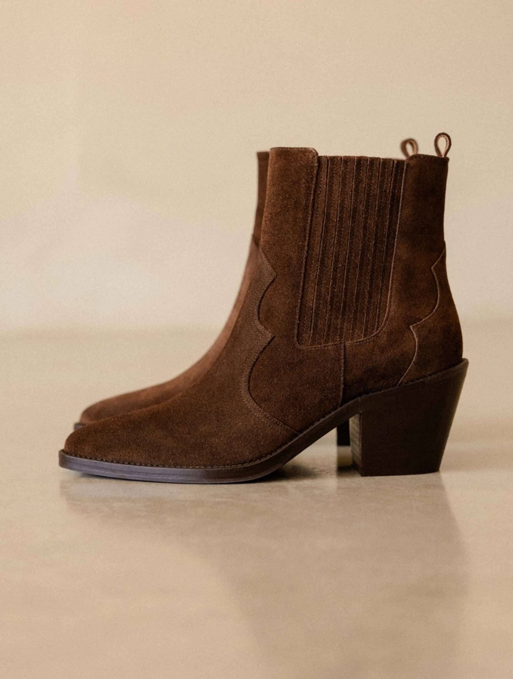 DAKOTA — Bottines style western en cuir