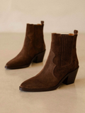 DAKOTA — Bottines style western en cuir