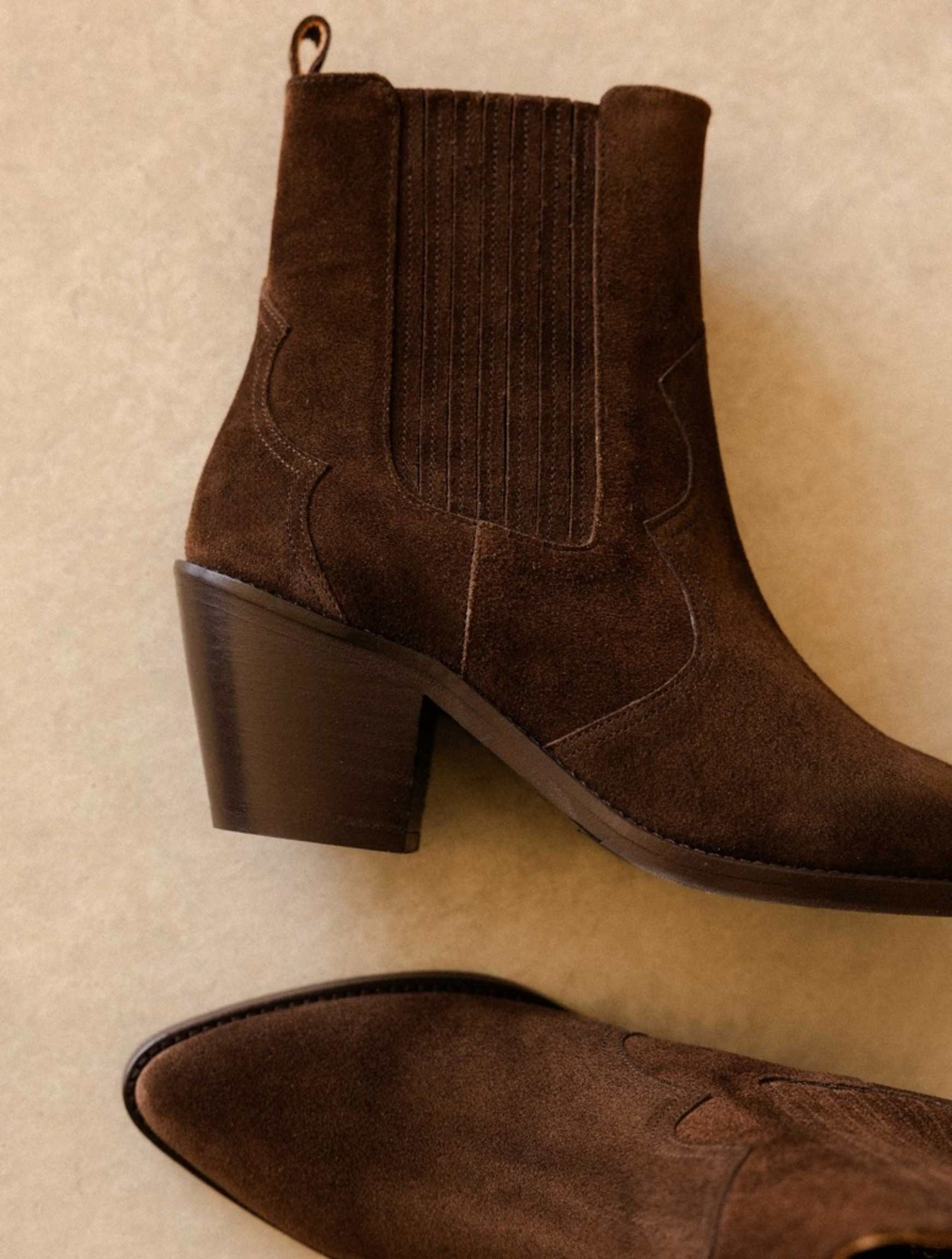DAKOTA — Bottines style western en cuir