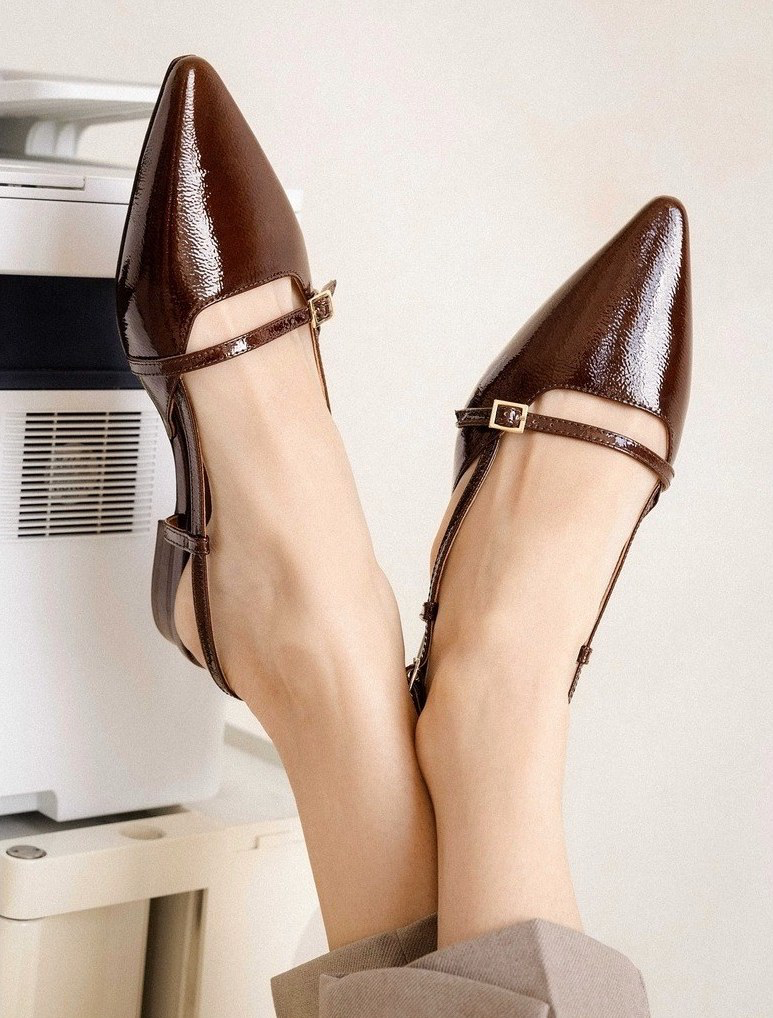 AMEL — Ballerines en cuir