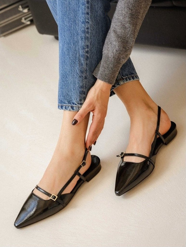 AMEL — Ballerines en cuir