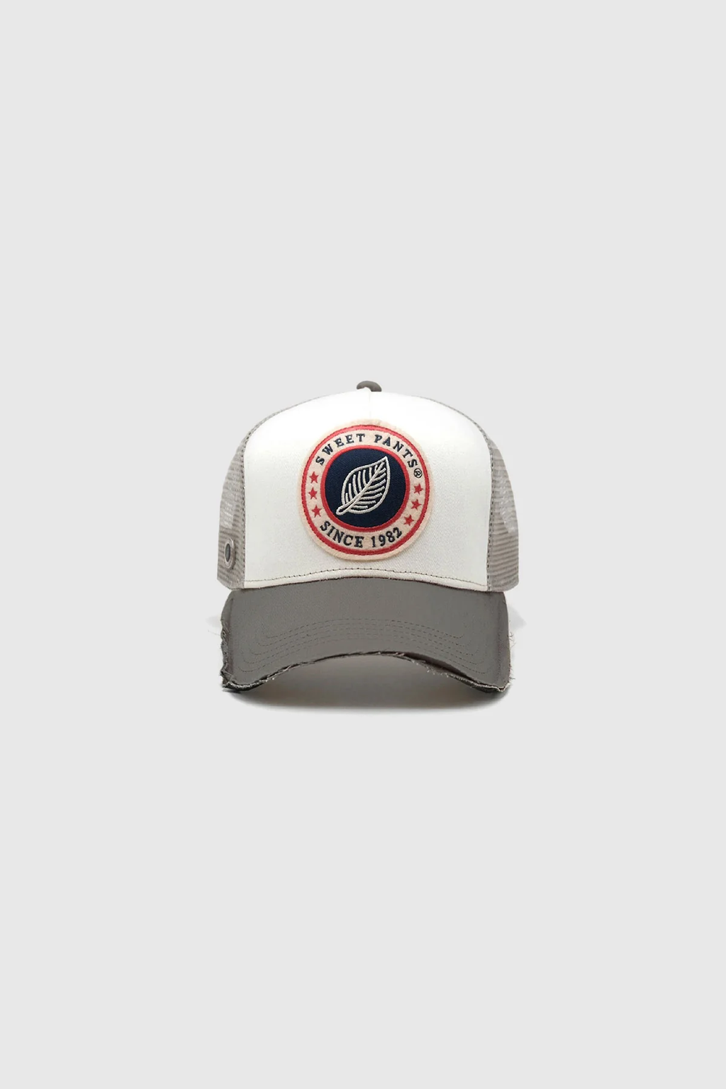 HOME RUN CAP — Casquette bi-colore en coton et filet - Grey