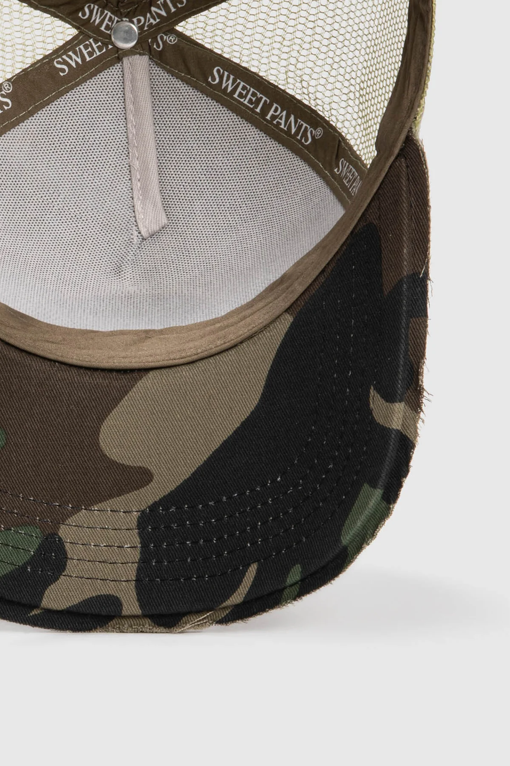 HOME RUN CAP — Casquette bi-colore en coton et filet - Sage