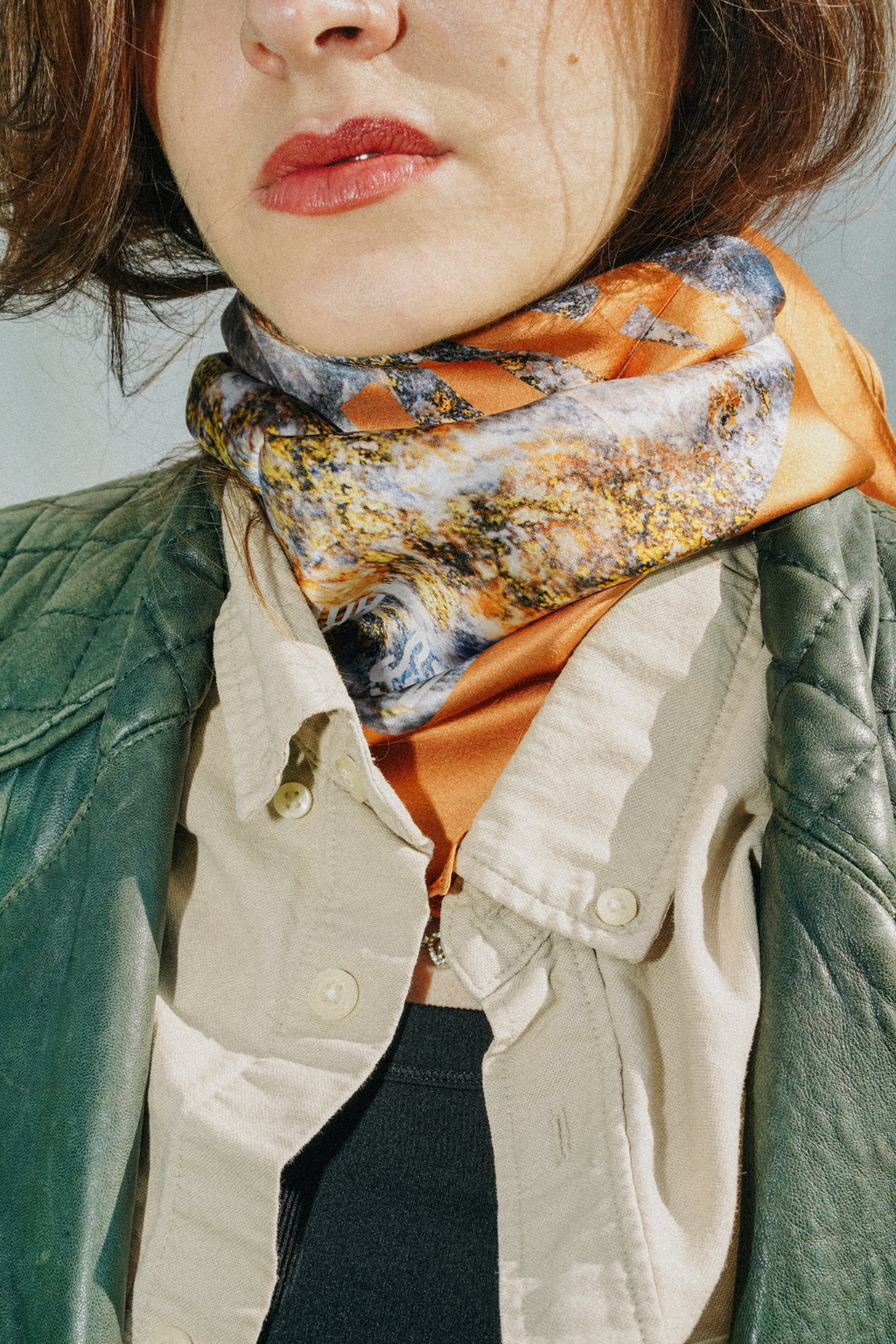Foulard Aries (Bélier) — Sodalite - soie