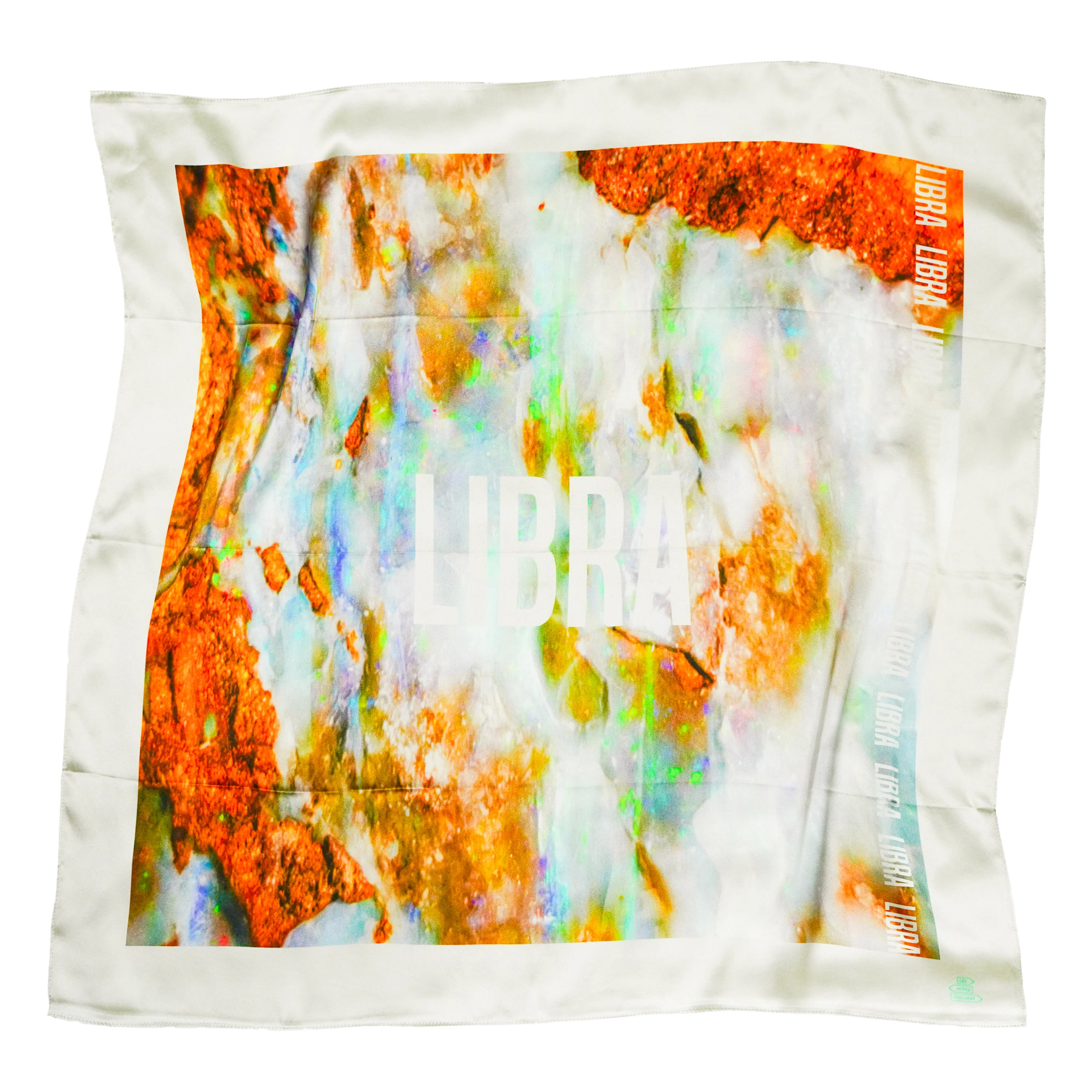 Foulard Libra (Balance) — Opale - Soie