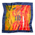 Foulard Leo (Lion) — Œil de Tigre  - Soie