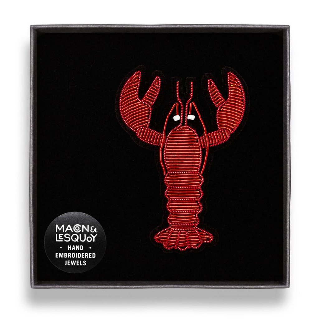 BROCHE HOMARD ORANGE