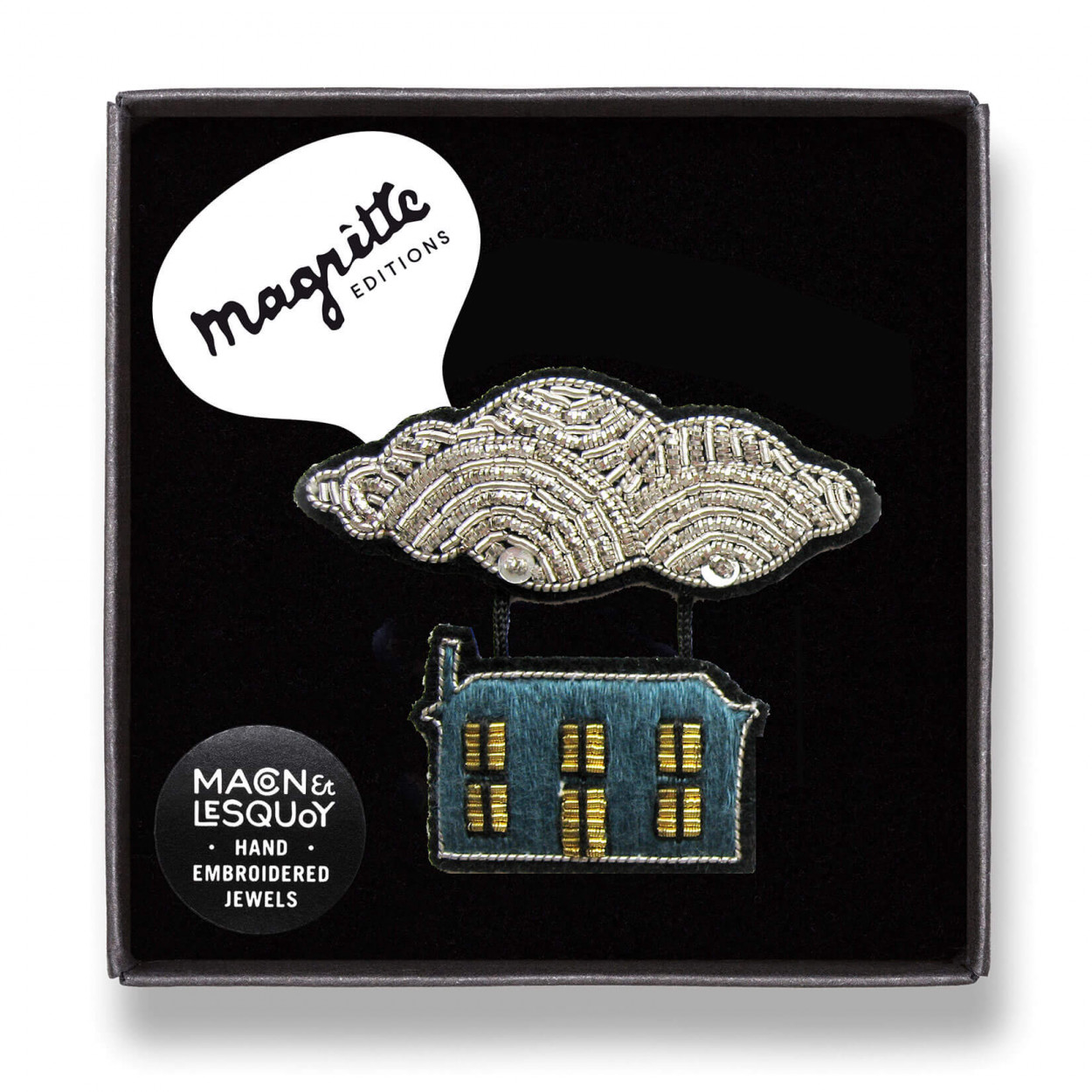 BROCHE MAISON VOLANTE - COLLAB' MAGRITTE