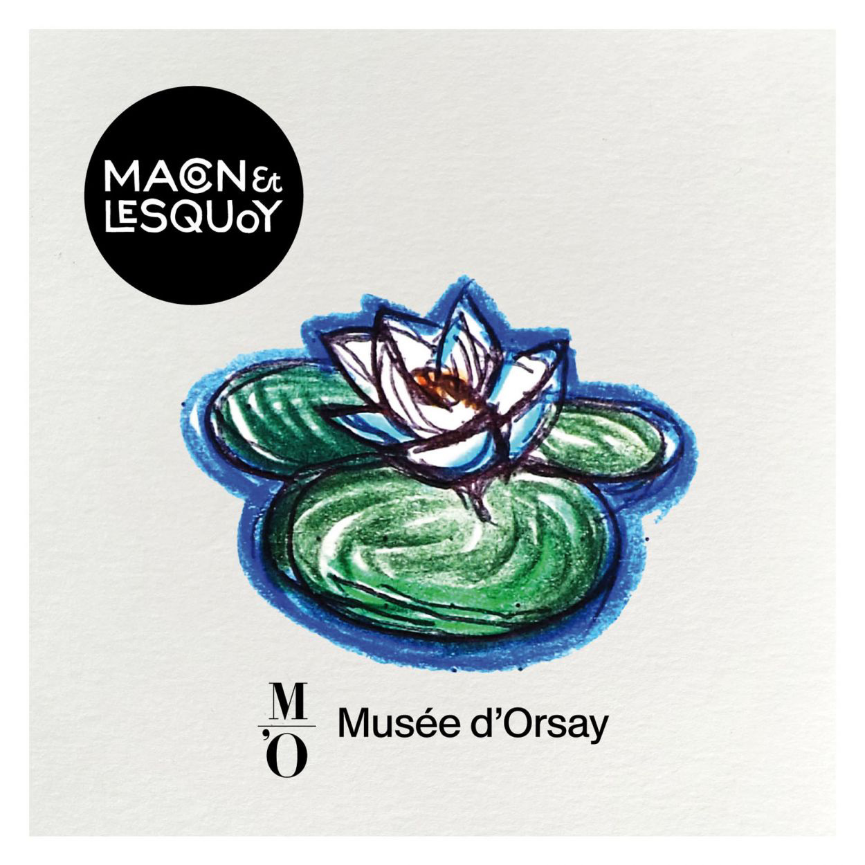 BROCHE NYMPHÉA - COLLAB' MUSÉE D'ORSAY