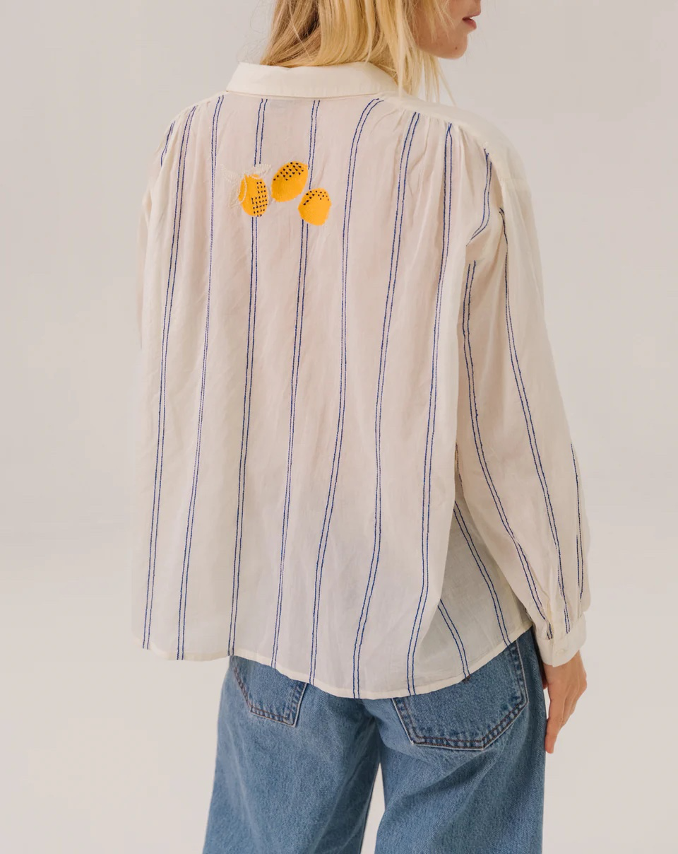 Ali Limone – Chemise - Voile de coton brodé