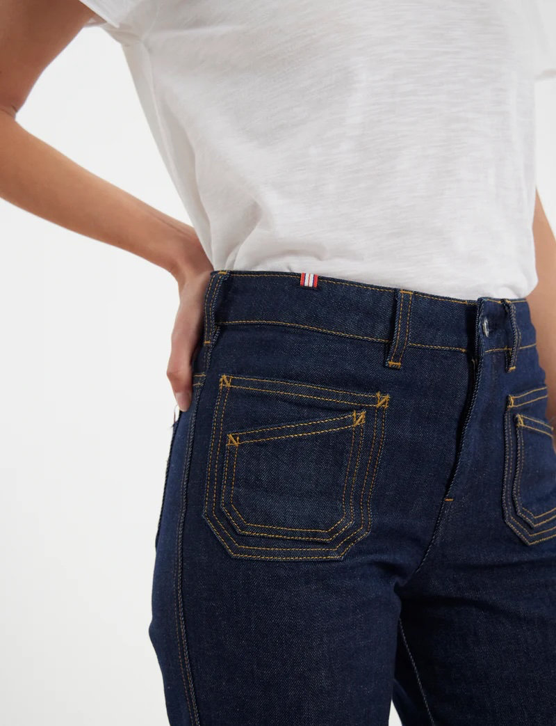 Jean Rick – Coupe Flare × Atelier Notify - Blue Navy