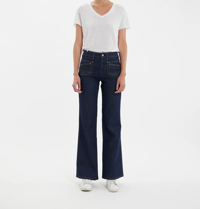 Jean Rick – Coupe Flare × Atelier Notify - Blue Navy