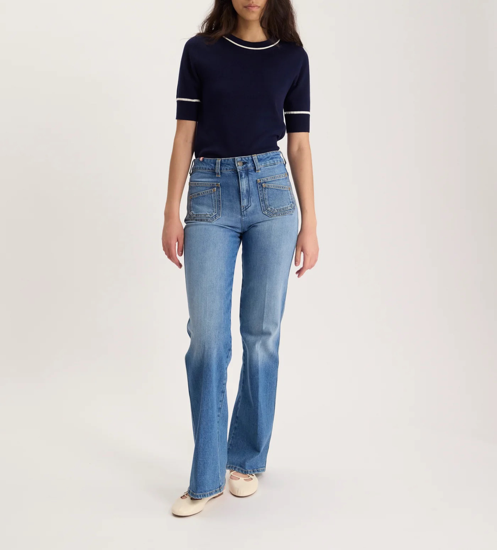 Jean Rick – Coupe Flare × Atelier Notify - Blue