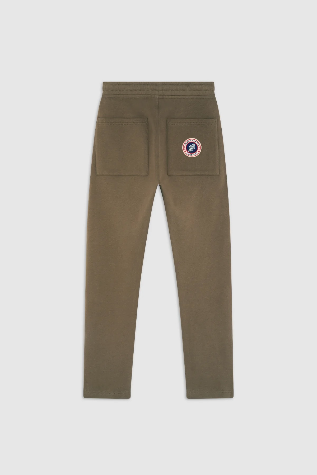 ICONIC STRAIGHT — Pantalon coupe droite en molleton - Dark Earth