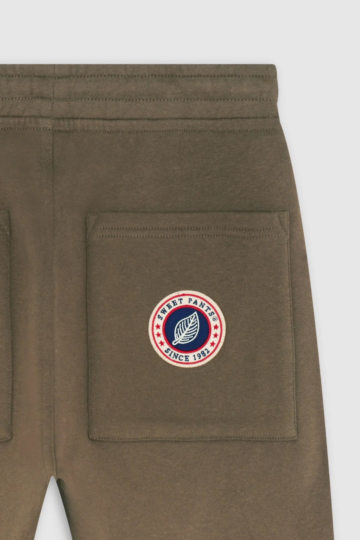 ICONIC STRAIGHT — Pantalon coupe droite en molleton - Dark Earth