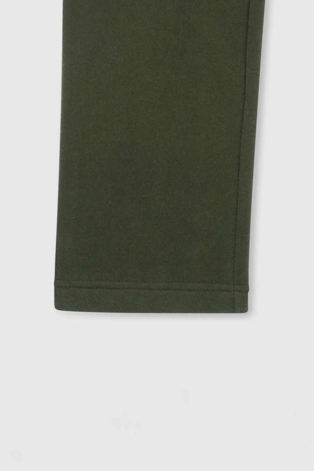 ICONIC STRAIGHT — Pantalon coupe droite en molleton - Leaf