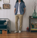 Pantalon Lebouis — Lyocell — Oatmeal Beige