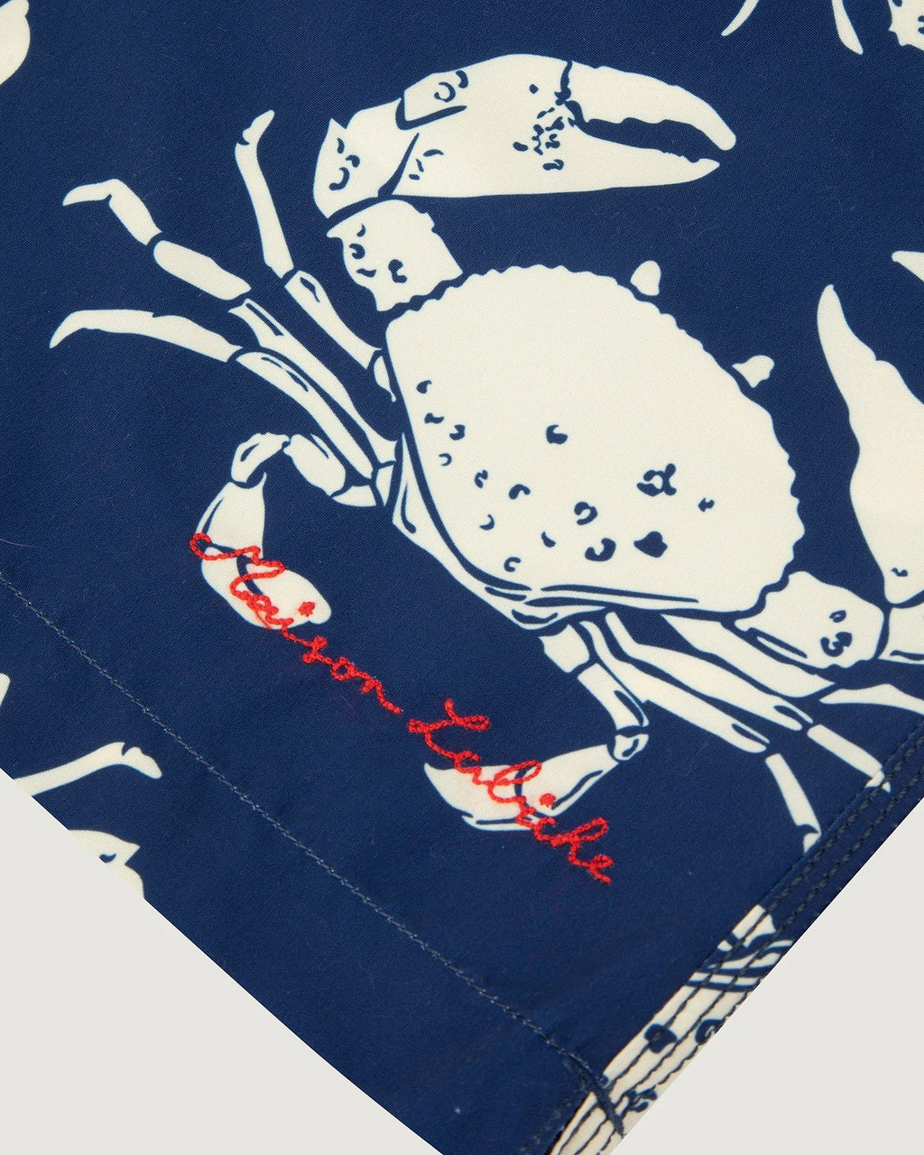 Maillot Crab Print — Bain — Bleu Marine