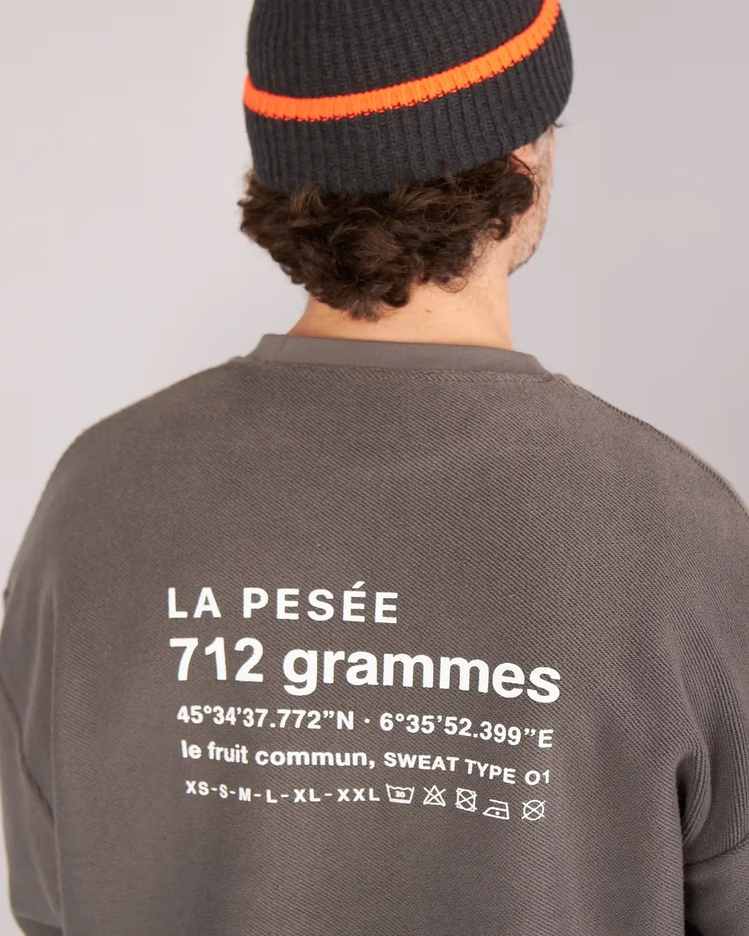 Sweat Retourné 712 GR – Carbone