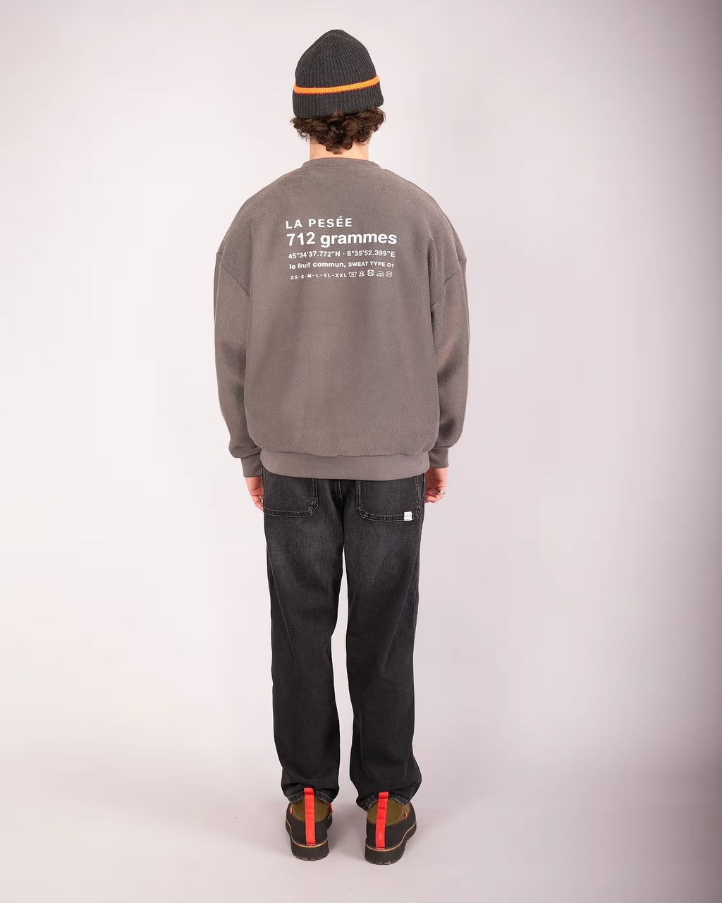 Sweat Retourné 712 GR – Carbone